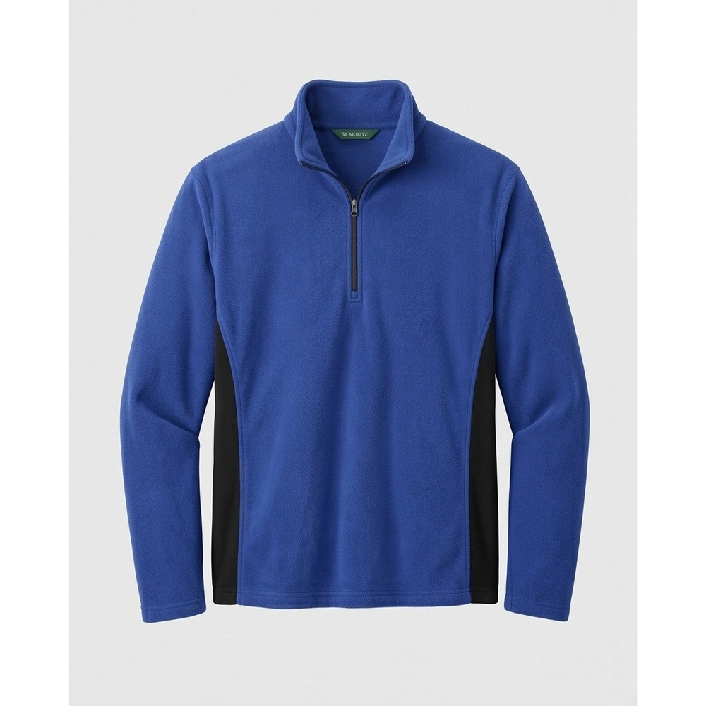 LL Bean Men XL Blue Fleece Quarter Zip Pullover Sweater‎ Outdoor Hiking Gorpcore